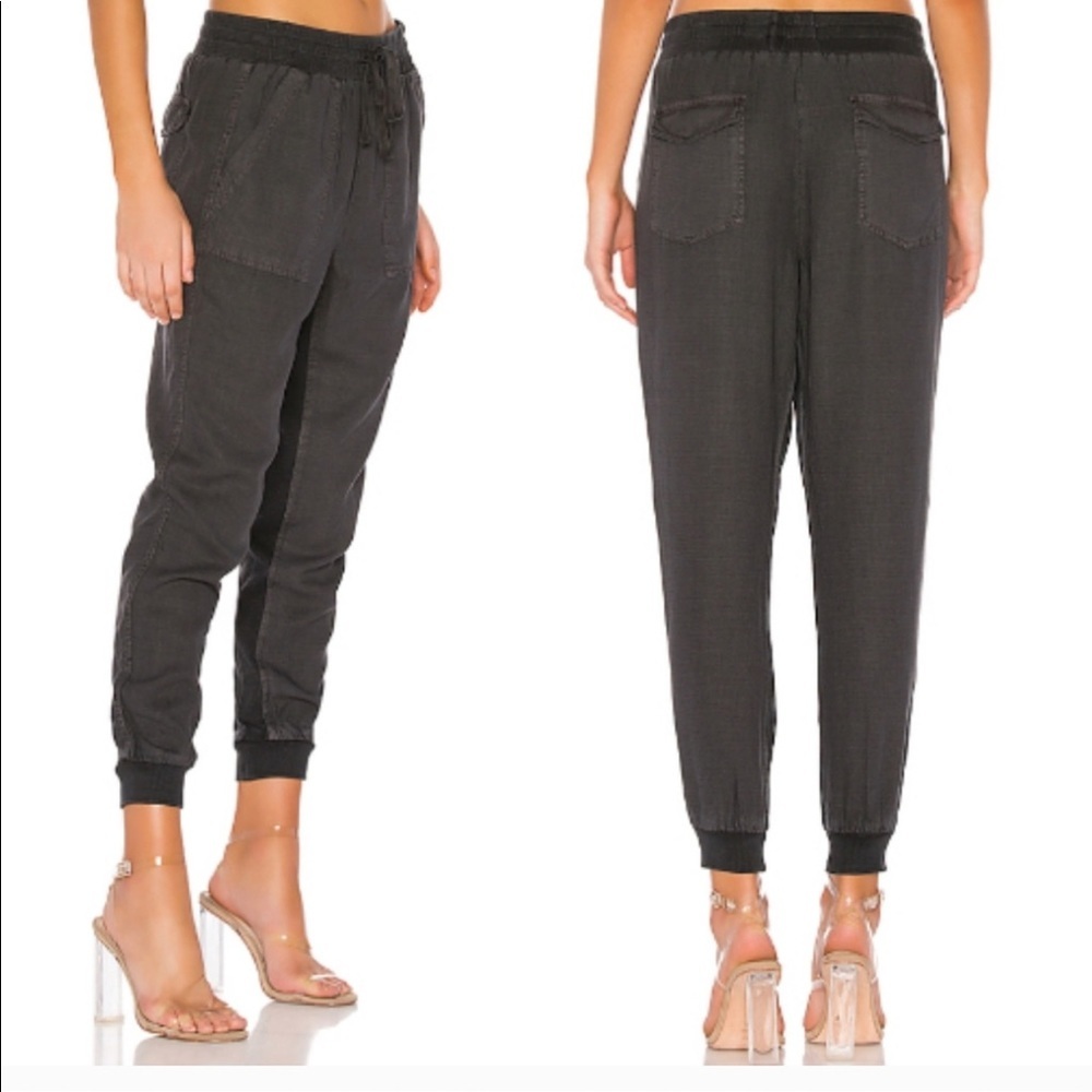 SPLENDID Boardwalk Grey Linen Jogger Pants Size XS